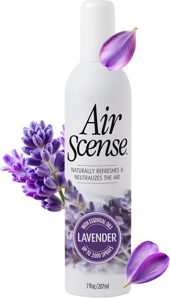 Air Scense Air Freshener Deodorizer Room Spray for Bathroom & Home, Essential Oils, Natural Lavender - 7 fl oz (1-Pack)