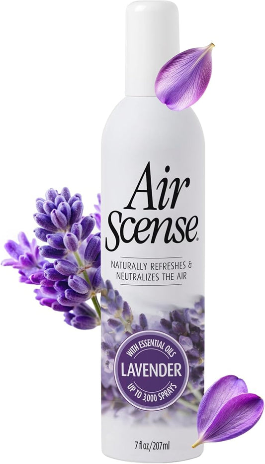 Air Scense Air Freshener Deodorizer Room Spray for Bathroom & Home, Essential Oils, Natural Lavender - 7 fl oz (1-Pack)