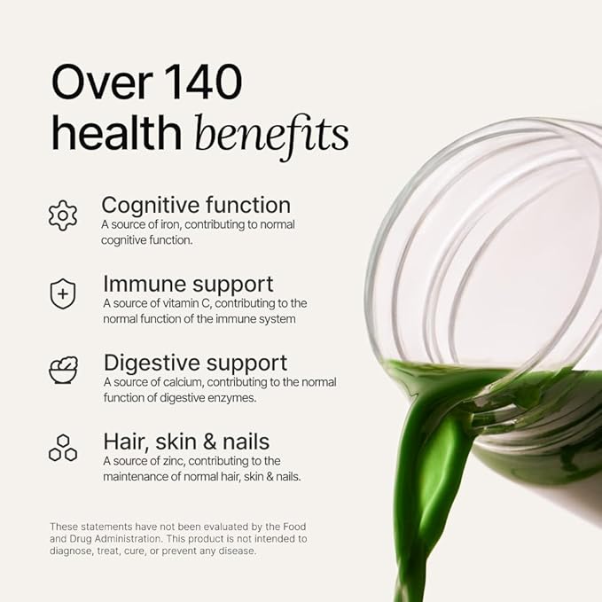 Huel Daily Greens | Superfood Greens Powder | 91 Vitamins, Minerals, and Wholefood-Sourced Ingredients | Adaptogens, Antioxidants, Gut-Friendly Probiotics | 30 Servings