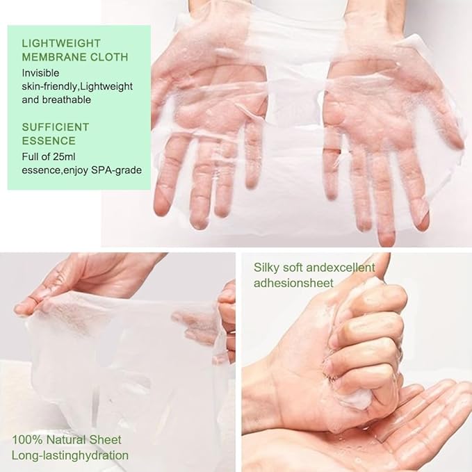 Kaely 12 Pack Avocado Face Masks for Kids, Kids Face Mask Spa Day Kit Supplies, Spa Party Favors for Teens Girls Women, Sheet Facial Mask Skincare Gifts Set, Hydrating Nourish for All Skin Types, 09