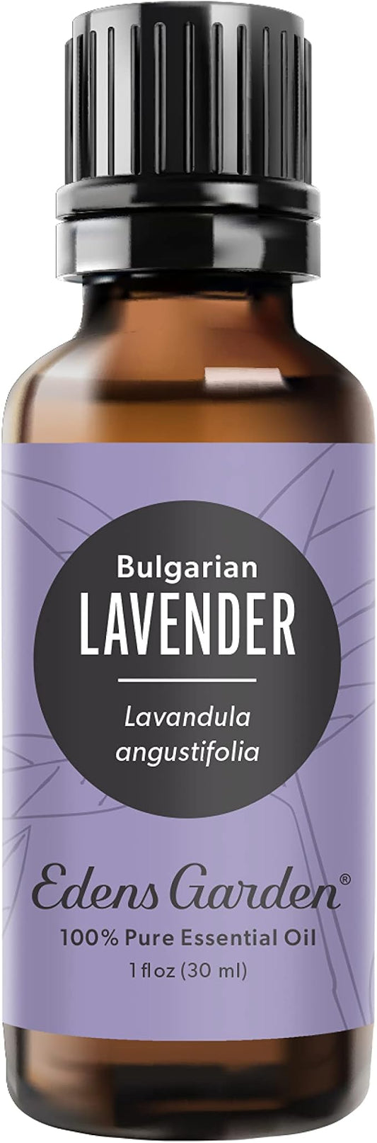 Edens Garden Lavender- Bulgarian Essential Oil- 100% Pure Premium Grade, Undiluted, Natural, Therapeutic, Aromatherapy, The Best for Diffuser, Skin, Humidifiers, Kid Safe 30 ml (1 fl oz)