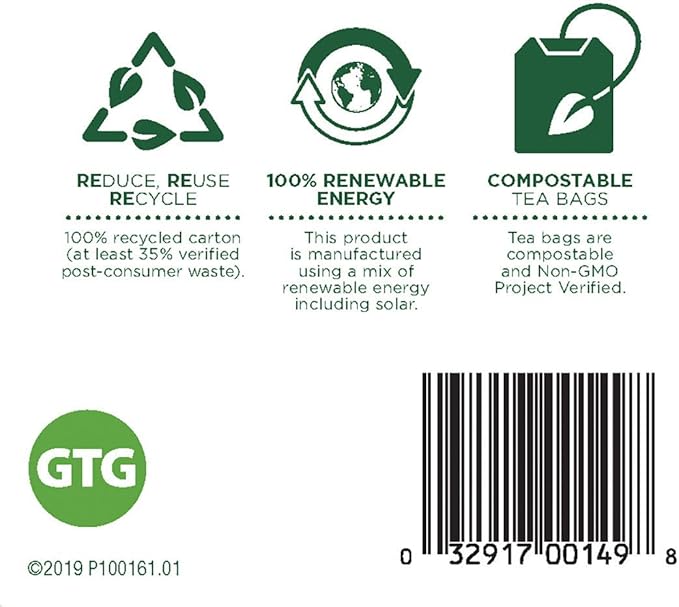 Traditional Medicinals Organic Green Tea Ginger Herbal Tea, Promotes Healthy Digestion, (Pack of 1) - 16 Tea Bags