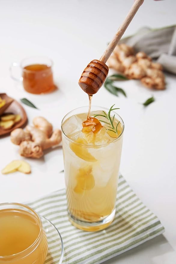Damtuh Honey Ginger Tea – Natural Flavor & Warm Spicy Aroma, No Artificial Ingredients, Perfect for Hot or Iced Tea, Jam, or Salad Dressing (Sliced Ginger) 2.2lb 1000g x 2 Pack