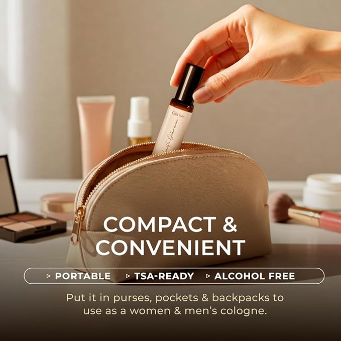 Gya Labs Vanilla Oleoresin Essential Oil Roll On - 0.34 Fl Oz - Travel Size Roller for Camping, Skin, Aromatherapy Relief, Convenience