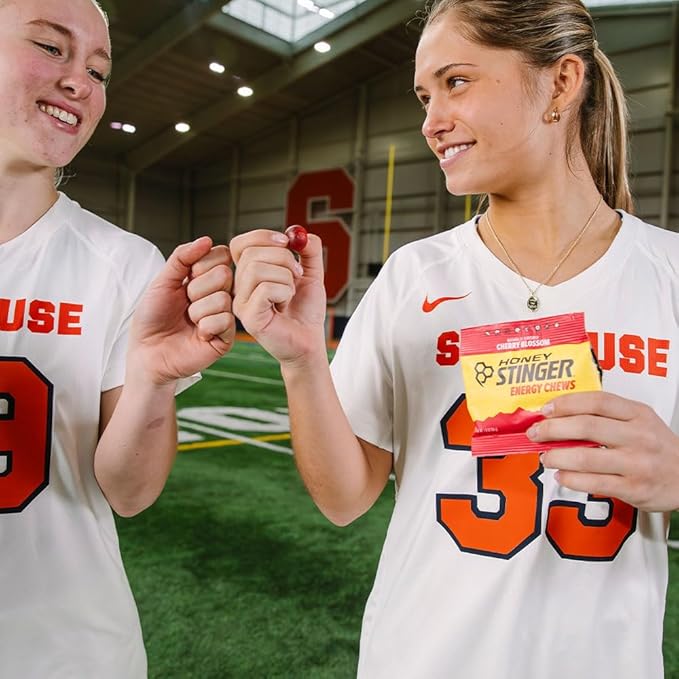 Honey Stinger Organic Cherry Blossom Energy Chew, Gluten Free & Caffeine Free, for Exercise, Running and Performance, Sports Nutrition for Home & Gym, Pre and Mid Workout, 12 Pack, 21.6 Ounce