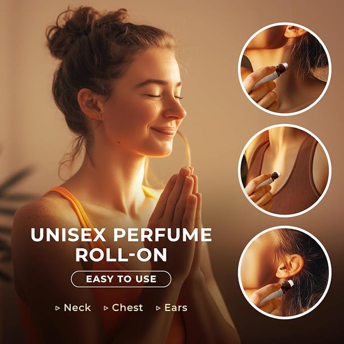 Gya Labs Sweet Orange Essential Oil Roll On - 0.34 Fl Oz - Travel Size Roller for Camping, Skin, Aromatherapy Relief, Convenience