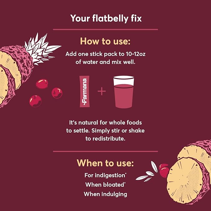 Debloating and Daily Digestion Drink Mix – Anti-Bloating and Gut Health Supplement with Digestive Enzymes, Prebiotics, and Organic Superfoods – Detox and Debloat - Pineapple Ginger Flavor