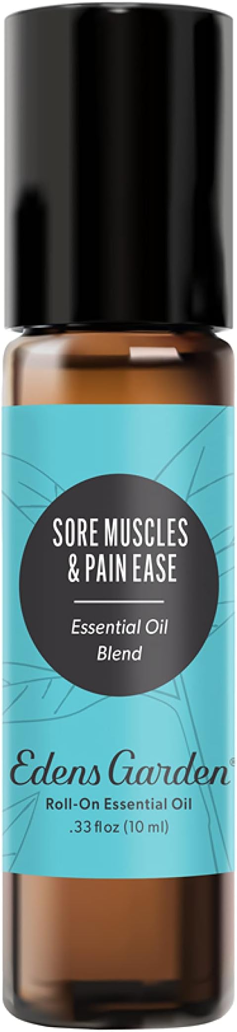 Edens Garden Sore Muscles & Pain Ease Essential Oil Roll-On Blend- 100% Pure Premium Grade, Natural, Therapeutic, Aromatherapy, Kid & Skin Safe, The Best for Body Pre-Diluted 10 ml (.33 fl oz)