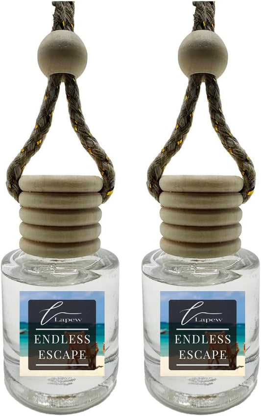 Car Air Freshener Diffuser – 2 Pack Hanging Air Freshener Diffuser (.34 Oz, Endless Escape)