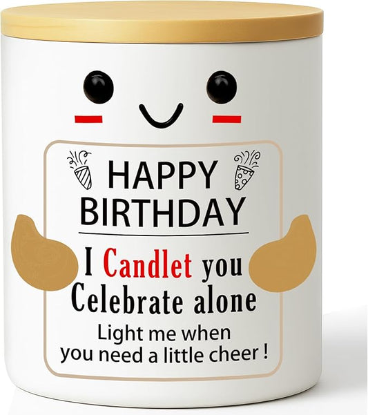 Happy Birthday Candle, Happy Birthday Gifts for Women and Men, Mom, Dad, Sister, Teacher, Friends, Wife, Husband, Coworker, Fun Gift Ideas for 30th, 40th, 50th and 60th Birthdays Party Decor