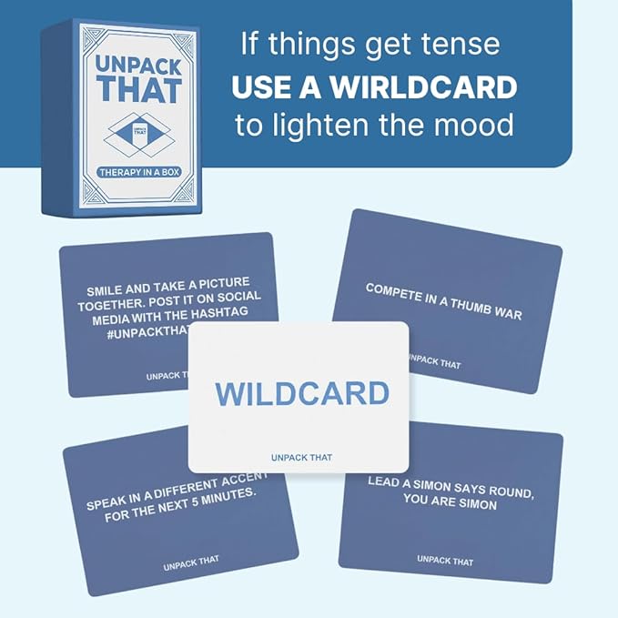 Conversation Cards & Couples Game for Adults – 125 Prompts to Spark Deeper Talks, Therapy-Inspired Icebreaker Deck for Relationship Building