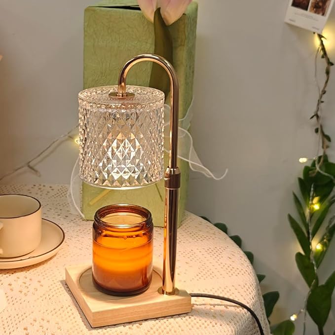 Candle Warmer Lamp with Timer Dimmer Adjustable Height, Lamp Candle Warmer for Jar Candles, Home Decor, for Women Birthday