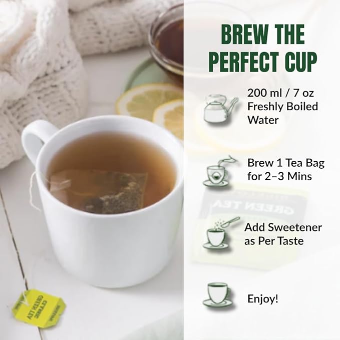 Premium Bigeloww Organic Green Tea 160 Count, Individually Wrapped Tea Bags - For Daily Wellness & Antioxidant Boost - Packaged for Freshness