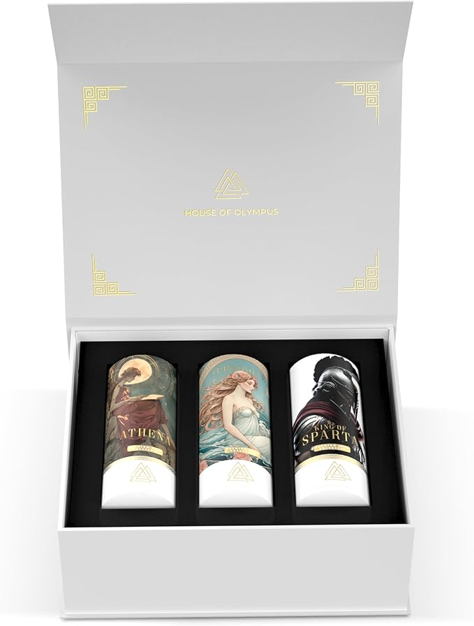 Car Air Freshener Gift Set for Car Lovers | 100% Natural Essential Oils | Luxury Car Scents by House of Olympus | Made in USA