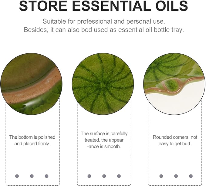 Ceramic Dish for Electric Oil Burner Warmer Diffuser Bowl Holder Essential Oil Plate Ceramic Oil Warmer Tealight Candle Holder Bowl Home Decoration Green