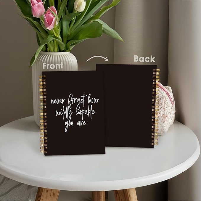 Employee Appreciation Gifts, Team Gifts for Employees, Inspirational Gifts for Friend Coworker, Never Forget How Wildly Capable You are Office Supplies Hardcover Spiral Notebook 5.5x8.3