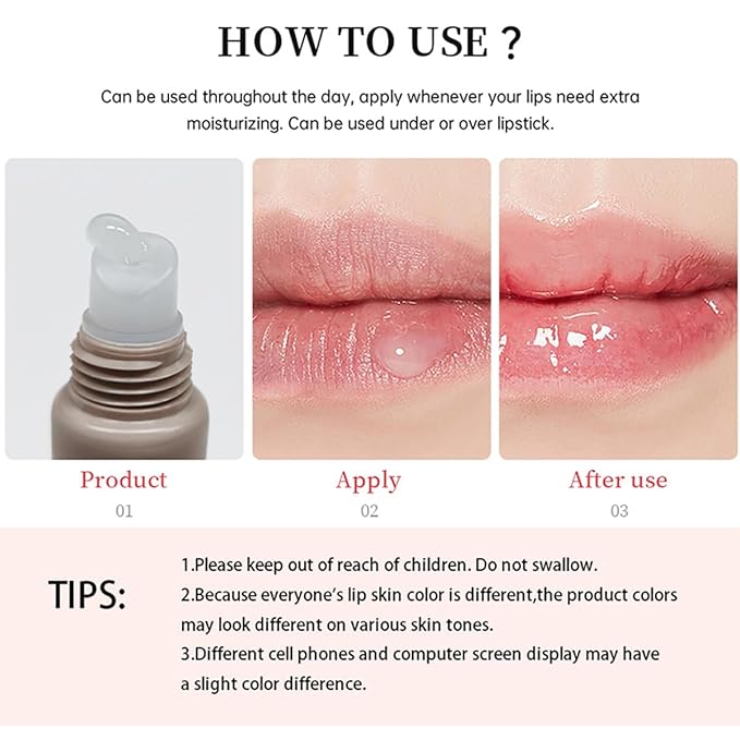 4 Colors Butter Lip Balm Lip Tint Hydrating Lip Gloss, High Shine Nude Color Hydrating Finish Lip Glow Oil 4 Flavors (02# Mint)