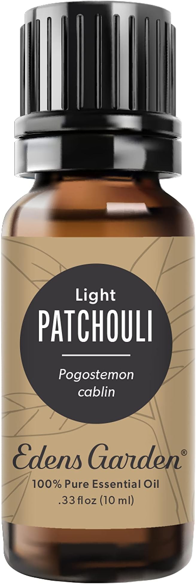 Edens Garden Patchouli- Light Essential Oil- 100% Pure Premium Grade, Undiluted, Natural, Therapeutic, Aromatherapy, The Best for Diffuser, Skin, Face, Hair 10 ml (.33 fl oz)