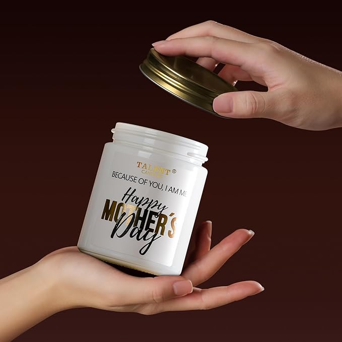 Elegant Scented Candle for Mom | Mother's Day Gift | Iris & Orange Blossom 8.4oz Candle Jars