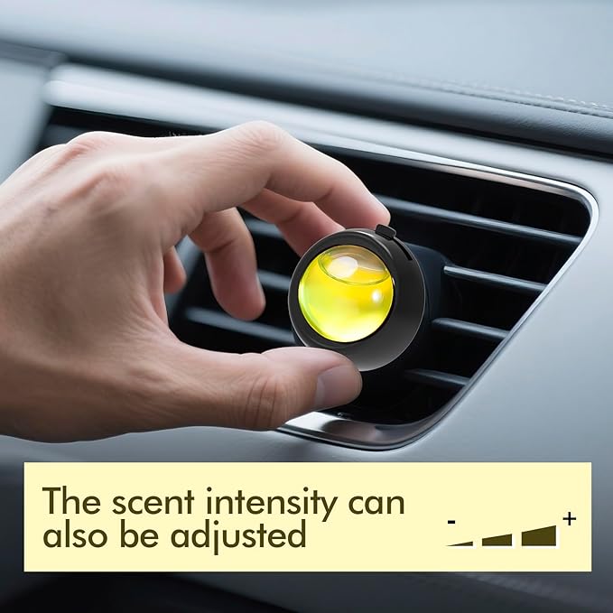 Car Air Freshener Vent Clips, Vanilla Scent, 6 Pack, Long Lasting Scent Up to 180 Days