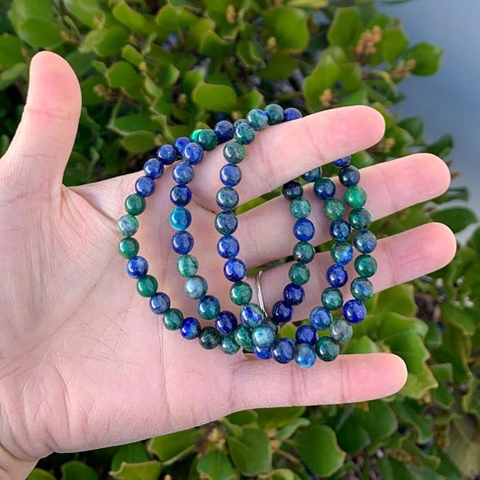 Adabele 1pc Natural Stretch Gemstone Bracelet 6mm (0.24 Inch) Bead 7" 7.5" 8 inch Healing Crystal Quartz Energy Chakra Jewelry Women Birthday Gift