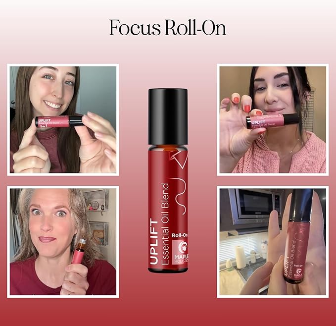 Uplift Essential Oil Roll On - Aromatherapy Essential Oil Roller with Lavender and Citrus Calming Essential Oils - Happy and Relaxing Essential Oil Blend with Orange Lemon & Grapefruit (1 Pack)