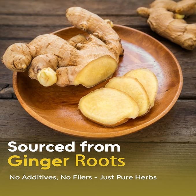 FullChea - Ginger Tea Bags, 1.5g*100 Counts - Pure Ginger Root Tea to Soothe & Invigorate - Non-GMO, Caffeine-Free, Support Digestion & Boost Immunity