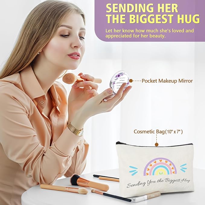 Get Well Gifts for Women, Thinking of You Gift Basket, Unique Self Care Package Relaxing Spa Gift Set, Birthday Gifts Box for Woman, Mothers Day Gifts for Mom Her Friend Wife Sister, Purple