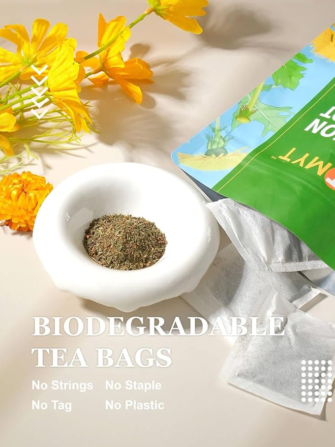 HYNTMYT Dandelion Leaf & Root Tea, Natural Roasted Dandelion Root, Mild & Earthy Taste, Caffeine Free, 120 Count