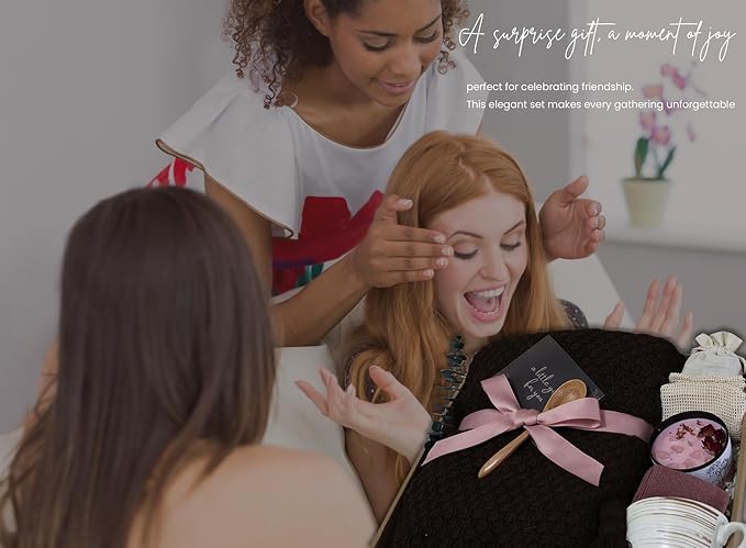 Get Well Gift Baskets for Women &Men- Self Care Package - After Surgery, Sympathy/Relaxation/Thank You Gifts, Thinking of You/Grief/Bereavement/Miscarriage Gifts for Women（Brown)