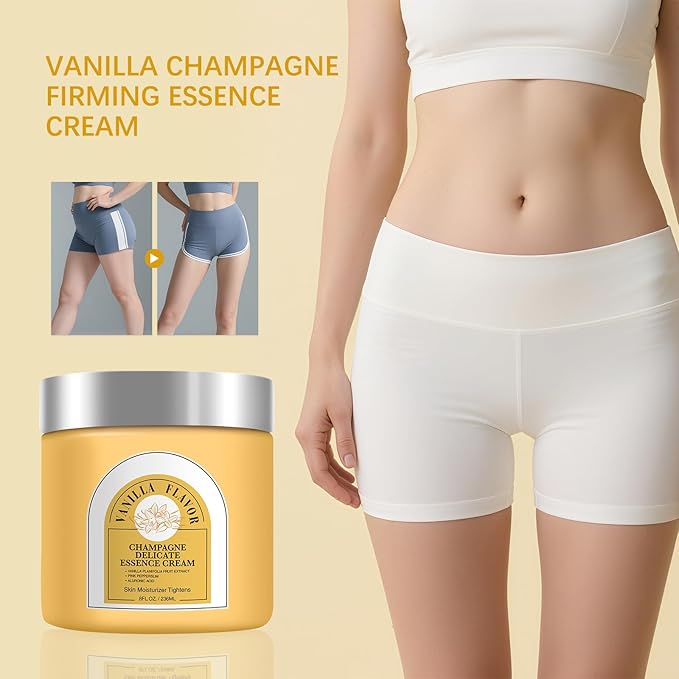 Champagne Lift Body Cream, Hydrating Lift Firming and Hydrates Dry Skin Arms & Legs (Vanilla)