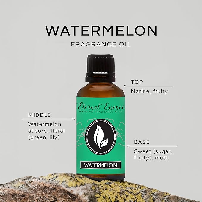 Eternal Essence Oils Watermelon 30ml Premium Fragrance Oil - for Candle, Soap Making, Aromatherapy, Diffusers, Home Care, & Humidifiers