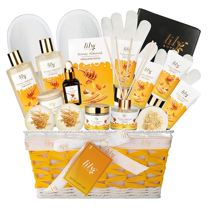 Christmas Gifts for Women & Men - 18-Piece Luxury Bath and Body Gift Basket Set for Women Gifts Spa Gift Set for Mom Gifts | Bath Sets for Mothers Day, Birthday Gifts for Mom, All Occasion Present