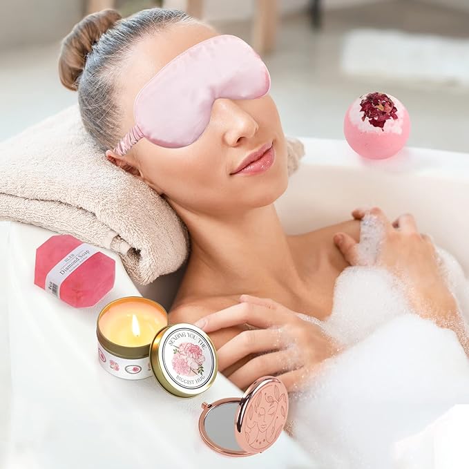 Birthday Gifts for Women Unique, Anniversary Gifts, Get Well Gifts for Women, Self Care Gift Basket, Thank You Friendship Retirement Spa Relax Gift Set Care Package for Mom Friends Sister Grandma Wife