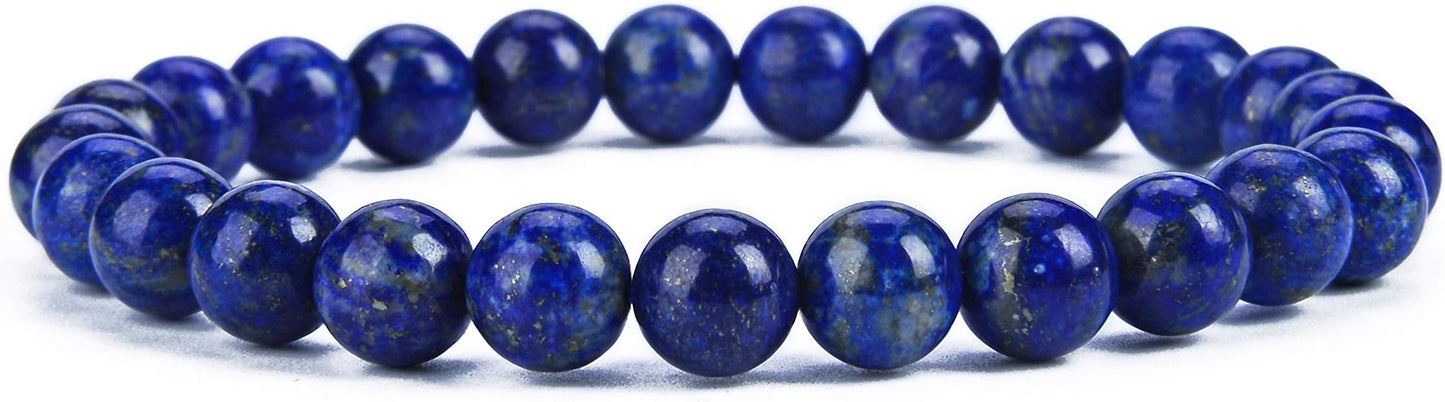 Cherry Tree Collection - Small, Medium, Large Sizes - Gemstone Beaded Bracelets For Women and Men - 8mm Round Beads