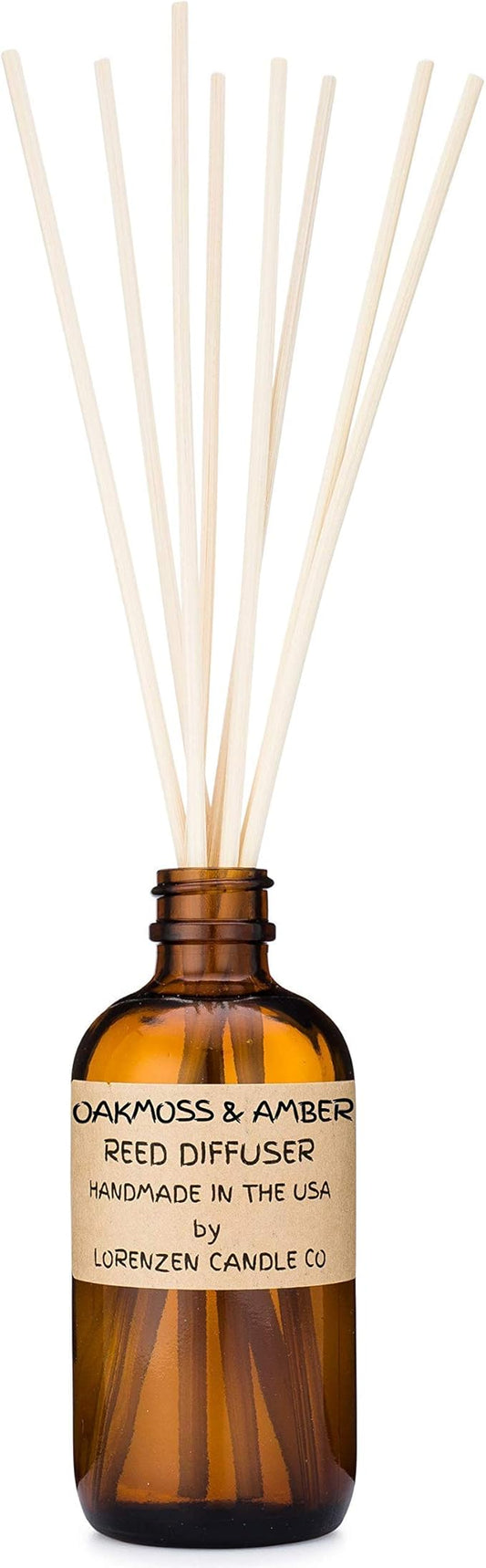 Oakmoss & Amber Reed Diffuser Set | Handmade in the USA by American Workers | Lasts For 2-3 Months |