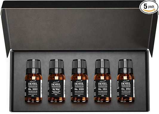 AirScent Hotel Diffuser Oil Gift Set - Florida Tropics Hotel Scents - 10 mL, 0.34 fl oz Fragrance Oil Gift Set - Inspired by My Way 1 Hotel, The Beach Villas Hotel Scent and Other Hotel Blends