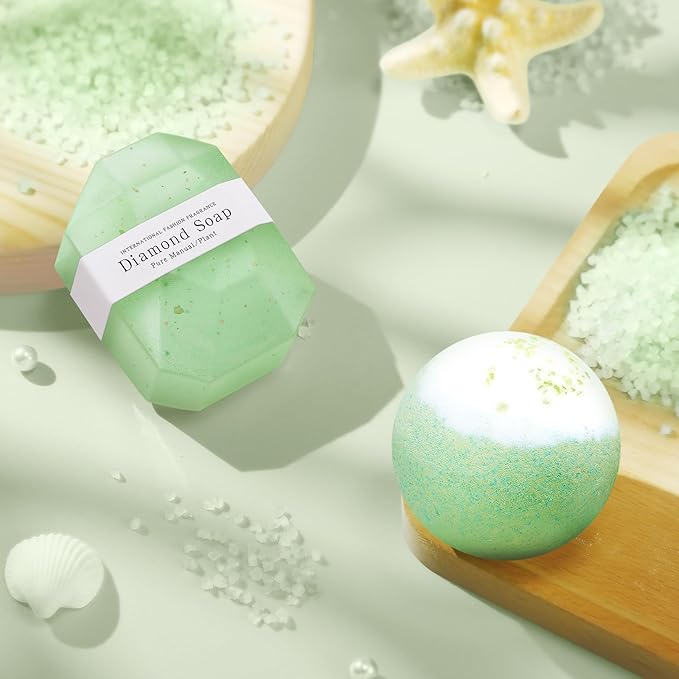 Happy Birthday Gifts for Women Mom Her Friend Sister Wife Grandma, Self Care Gifts Get Well Gifts Unique Relaxing Spa Gift Basket Set, Christmas Gifts for Women Mom Grandma (Sage Green)