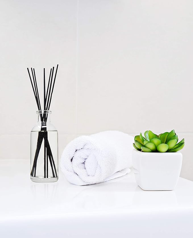 Urban Naturals Moroccan Amber Essential Oil Reed Diffuser Gift Set | Golden Silk Amber, Sun-Kissed Citron, Raw Coconut & Acai | Great Home Fragrance Gift Idea