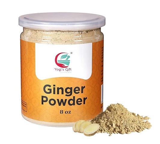 Ginger Powder 8oz | As Spicy as Fresh Ginger | Flavourful Powder | 100% Pure and Natural | Great for Baking and Tea | By Yogi’s Gift®