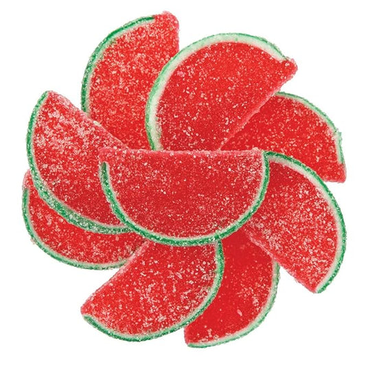 NY Spice Shop Fruit Slices Jelly Candy - 3 Pound Watermelon Candied Fruit - Fruit Candy Slices - Bulk Gummy Candy Slices - Old Fashioned Candy For Sweet Lovers