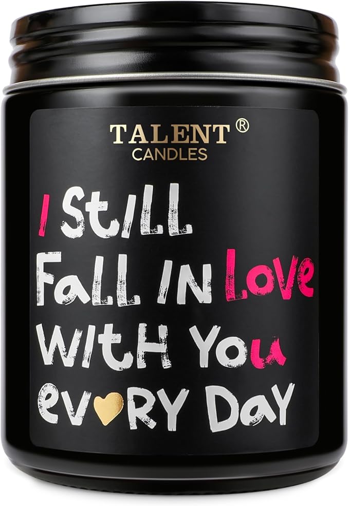 Anniversary Candle Gifts, Natural Soy Candle for Men Women, Birthday, Ideal Gift for Christmas Valentine's Day, Warm Night Scented Candles