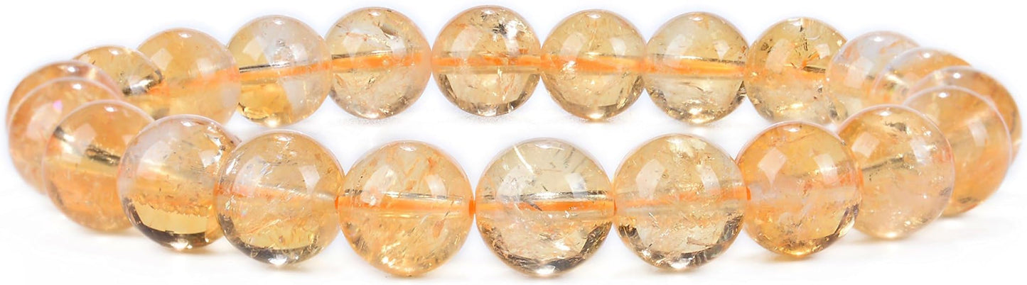 Cherry Tree Collection - Small, Medium, Large Sizes - Gemstone Beaded Bracelets For Women and Men - 8mm Round Beads