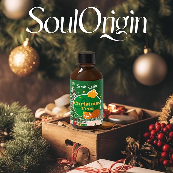 Winter Christmas Tree Essential Oil 120ml (4 Fl Oz), Natural Fragrance Oils for Aromatherapy Essential Oil Diffuser, Fragrance Lamps Humidifier, Massage, Candle Making, Gifts for Women