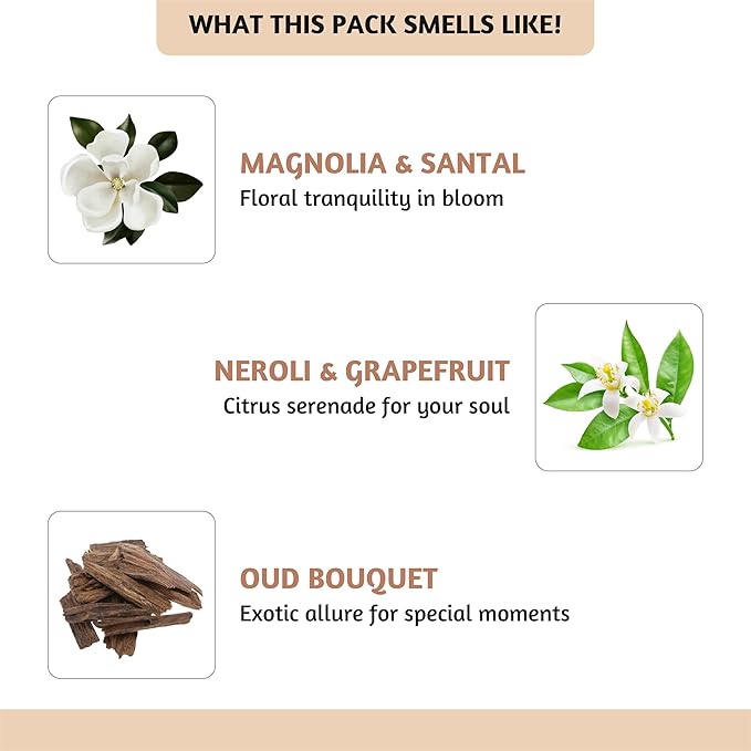 Folkulture Essential Oils for Home | Set of 6 (0.34 fl oz x 6) Beach Diffuser Oil for Relaxation | Coconut Essential Oil for Meditation | Aqua, Oud, Orange Zest Essential Oils for Women