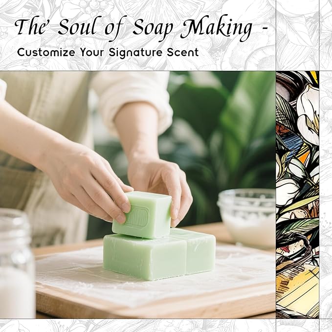 HIQILI Green Apples & Cucumbers Fragrance Oil for Candle, Soap, Perfume Making, Inspired by D.Ka-Ran B.De-Licious, Fresh Scents, Add to Skin & Hair Care Products - 5.07 Fl Oz