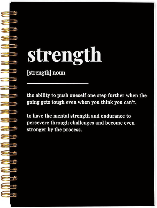 Inspirational Spiral Notebook,Inspirational Journal,Inspirational Journal for Women Men Writing,Grit Spiral Notebook 8.3×5.5 Inch