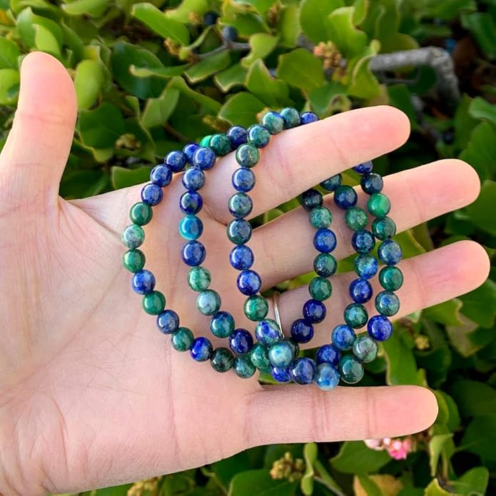 Adabele 1pc Natural Stretch Gemstone Bracelet 6mm (0.24 Inch) Bead 7" 7.5" 8 inch Healing Crystal Quartz Energy Chakra Jewelry Women Birthday Gift