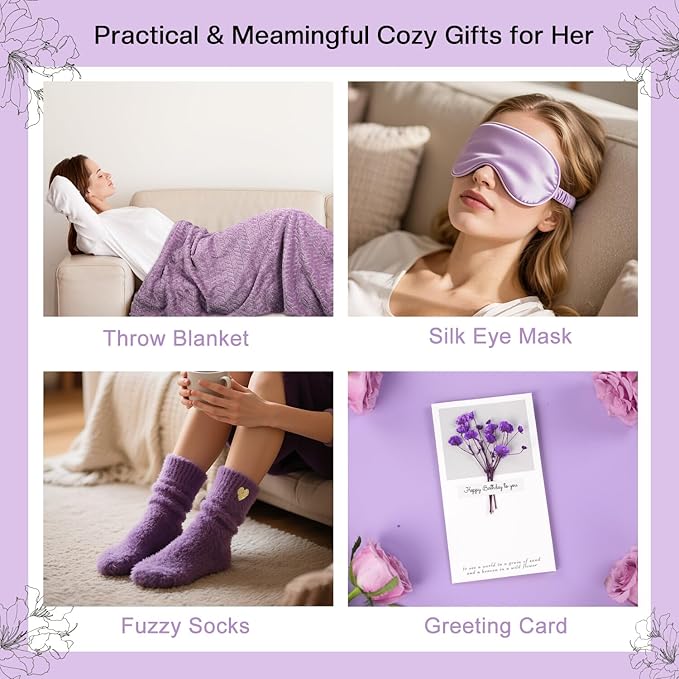 Birthday Gifts for Women Friendship Unique, Happy Birthday Gifts Basket for Women Mom Sister Best Friend Her Wife Girlfriend Daughter Aunt Coworker Boss, Bath Sets Spa Gift Baskets