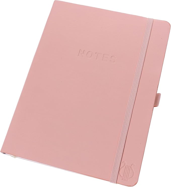 Graphique Apollo Vegan Leather Journal | Hardcover Notebook | 192 Lined Pages | Inner Pocket, Pen Loop, Elastic Closure | Work, Diary, Notes | 6” x 8”